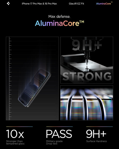 Защитное стекло Spigen для iPhone 16 Pro Max / 16 Pro – GLAS.tR EZ Fit (2 шт.)